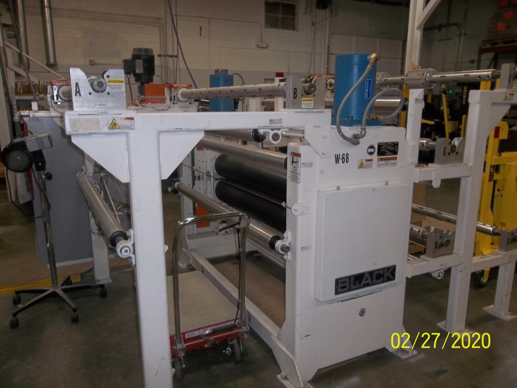 Black Brothers 68 Inch wide RPP-875 Rotary Laminating Press, Machine ID:7691
